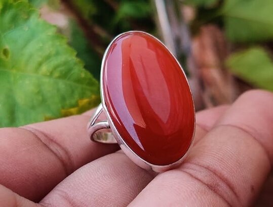 Anillo cornalina