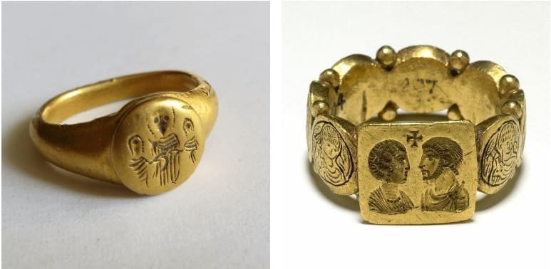 Bonitos anillos de boda antiguos