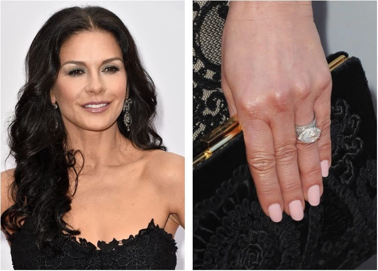 Anillo de compromiso de Catherine Zeta-Jones valorado en 2,5 millones de dólares.