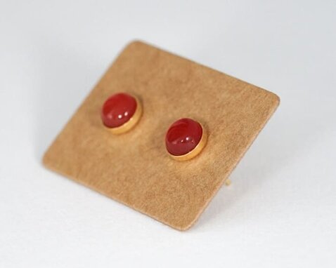 Pendientes de cornalina