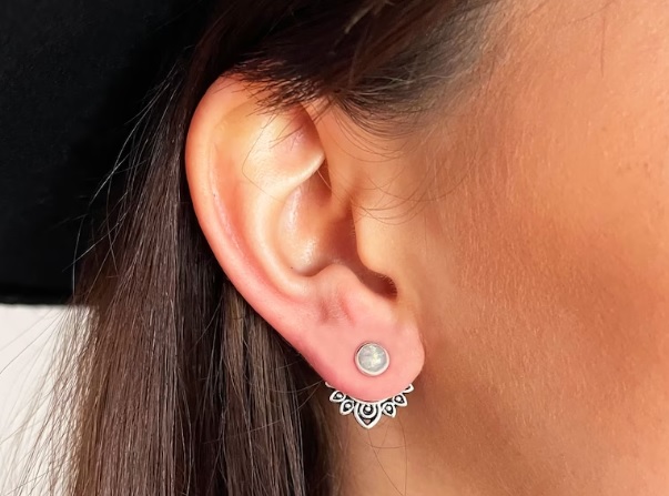 Piercing curado correctamente después de seguir los pasos indicados