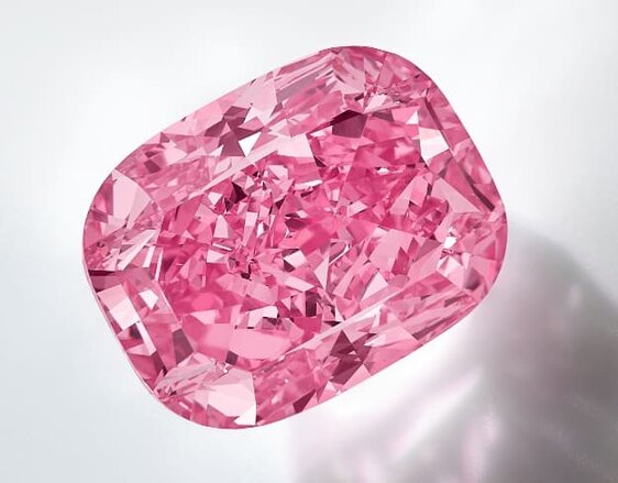 Diamante Rosa Piedra preciosa de color rosado