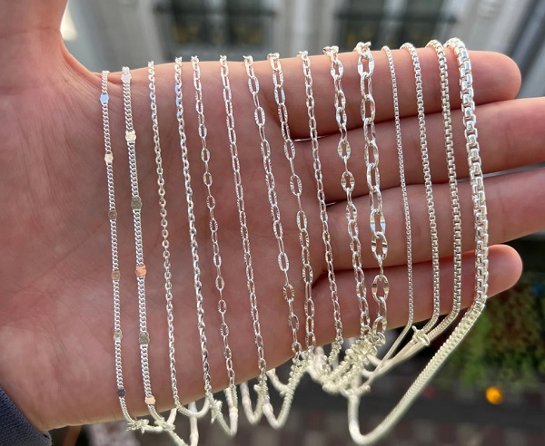 Hablamos de los diferentes tipos de eslabones en cadenas de plata