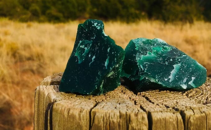 Mineral de color verde