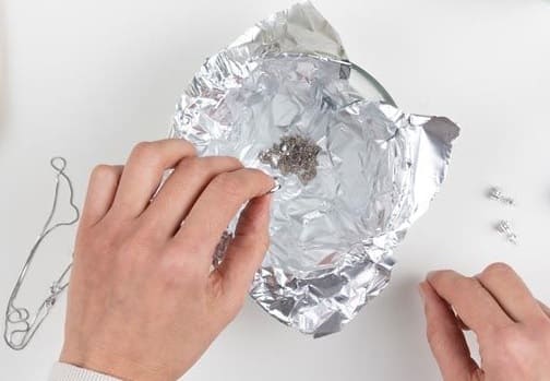Proceso de limpieza de bicarbonato