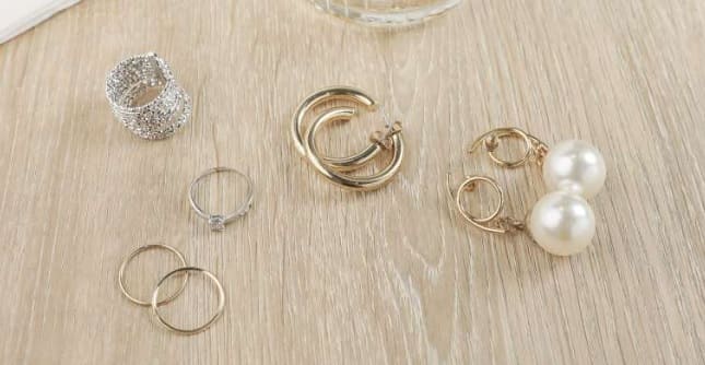 Limpieza de pendientes de plata de ley esterlina 925