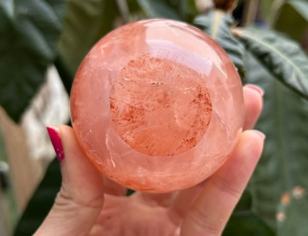 Mineral cuarzo hematoide de buena calidad