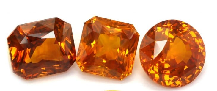Artículo dedicado a las piedras preciosas y semipreciosas naranjas