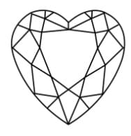 Talla corte corazón
