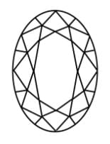 Talla corte ovalo