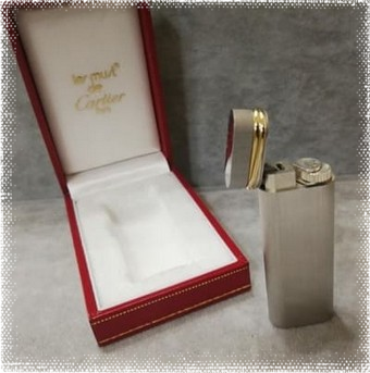 Vender mechero Cartier de lujo en su caja original